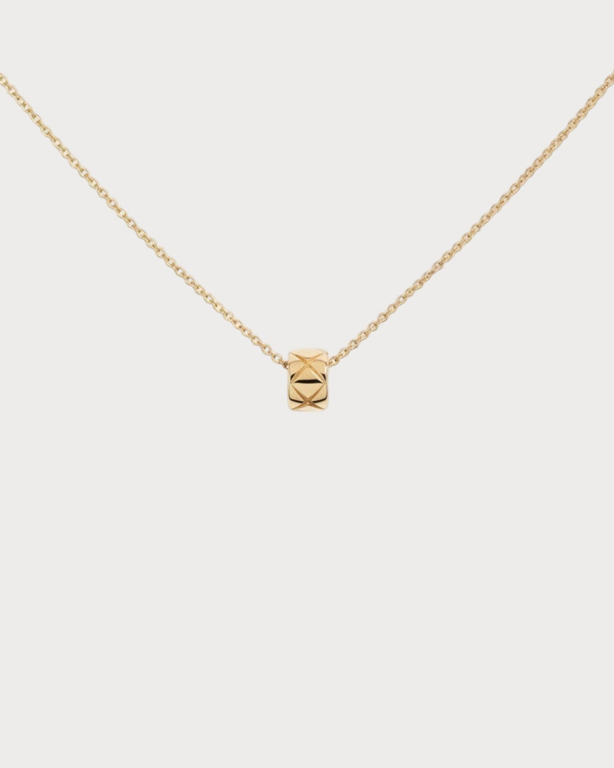 CHANEL J12306 Coco Crush Necklace Quilted Motif & 18K(Small/3 Colors)