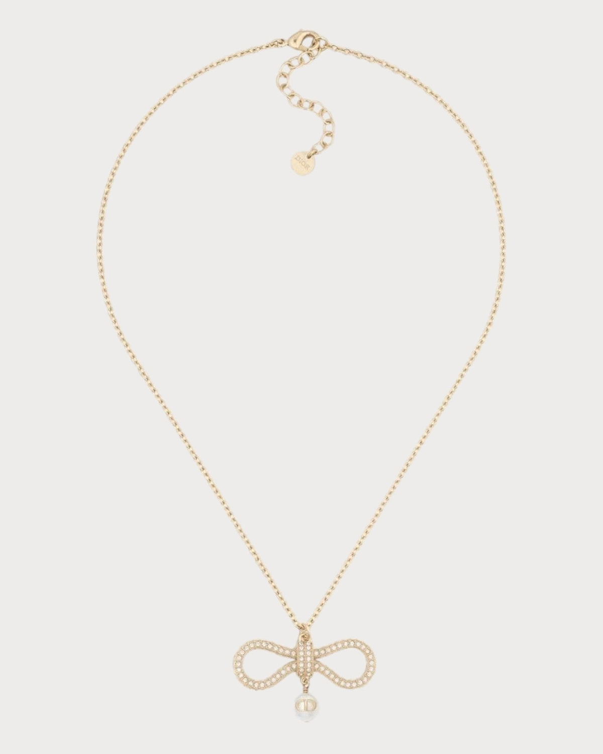 CHRISTIAN DIOR Le N?ud de Dior Necklace Gold-Finish Metal(Gold)
