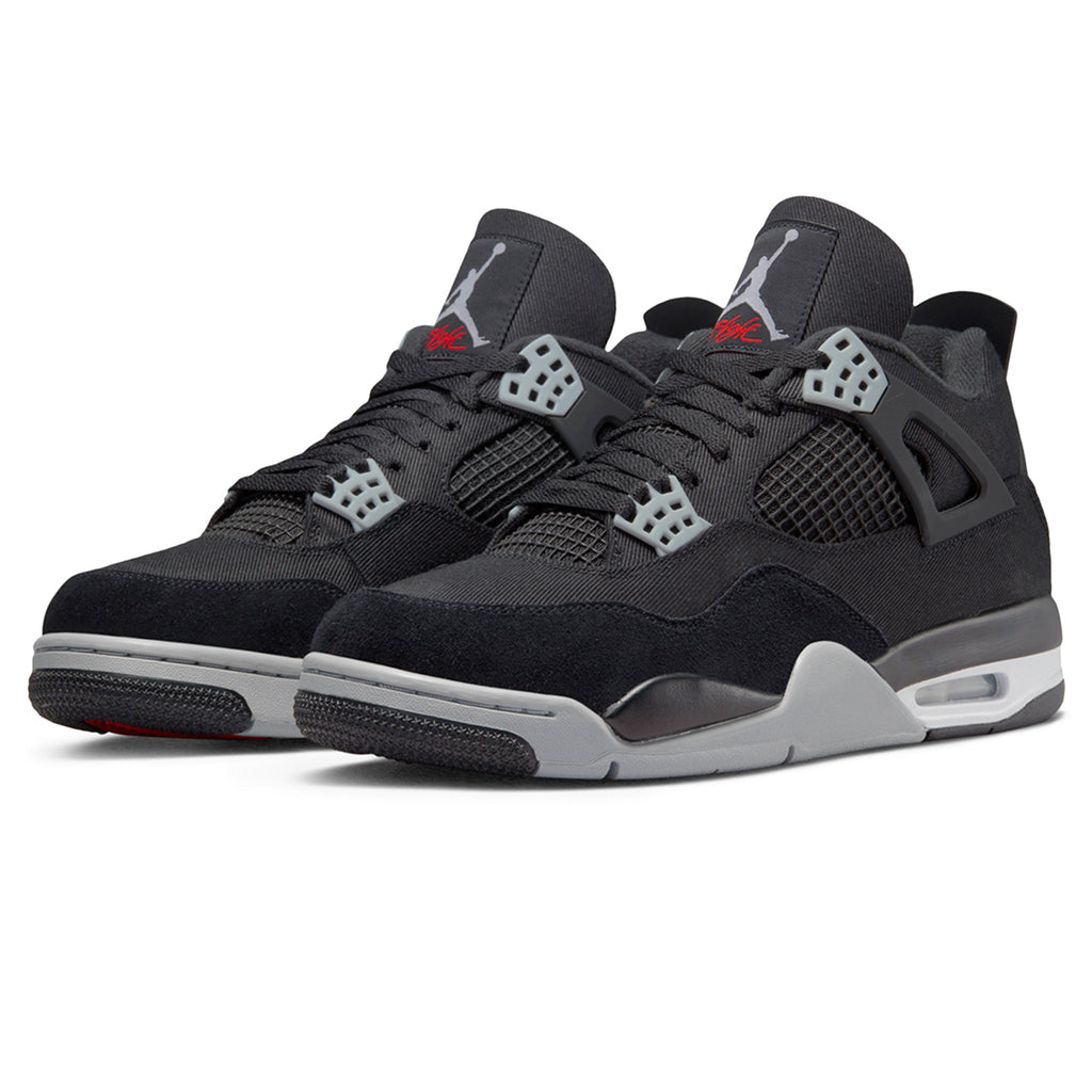 Air Jordan 4 Retro SE Black Canvas Sneakers