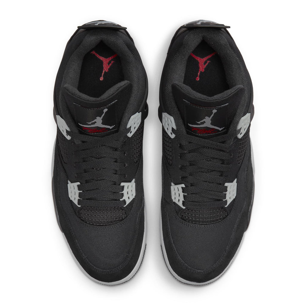 Air Jordan 4 Retro SE Black Canvas Sneakers