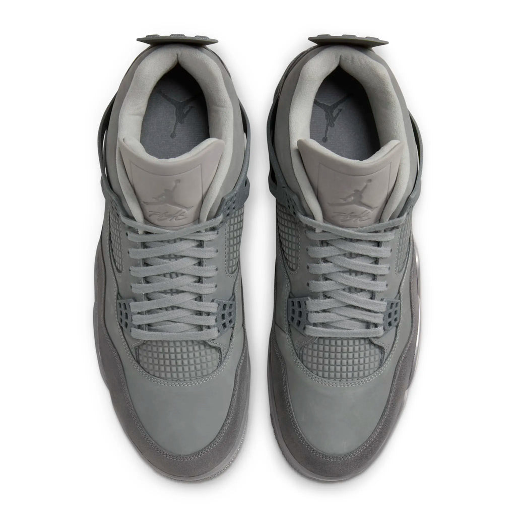 Air Jordan 4 Retro SE Paris Olympics Wet Cement Sneakers - Grey