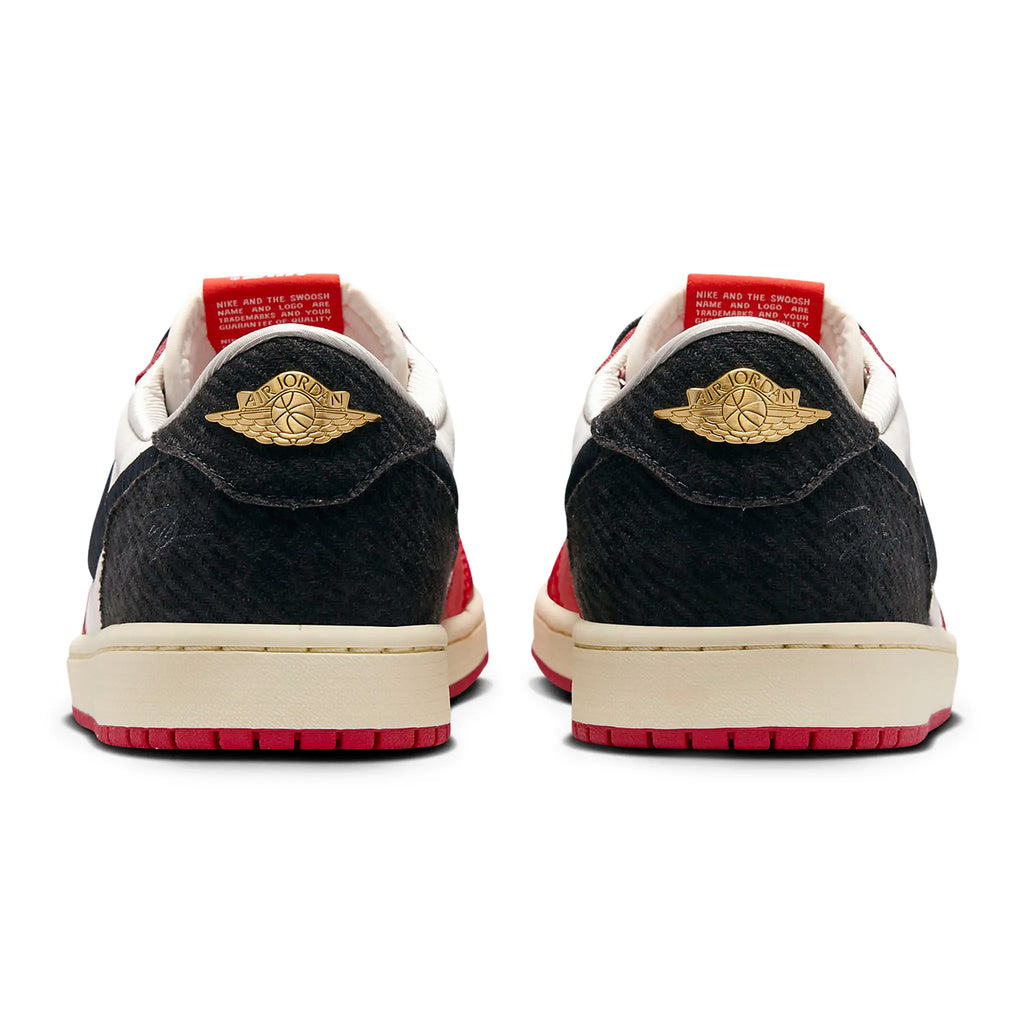 Trophy Room X Air Jordan 1 Retro Low OG SP Rookie Card Away Sneakers - Red