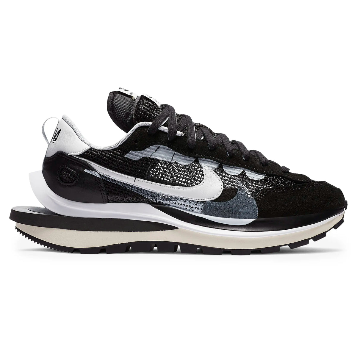 Nike x Sacai Vaporwaffle Black White Sneakers