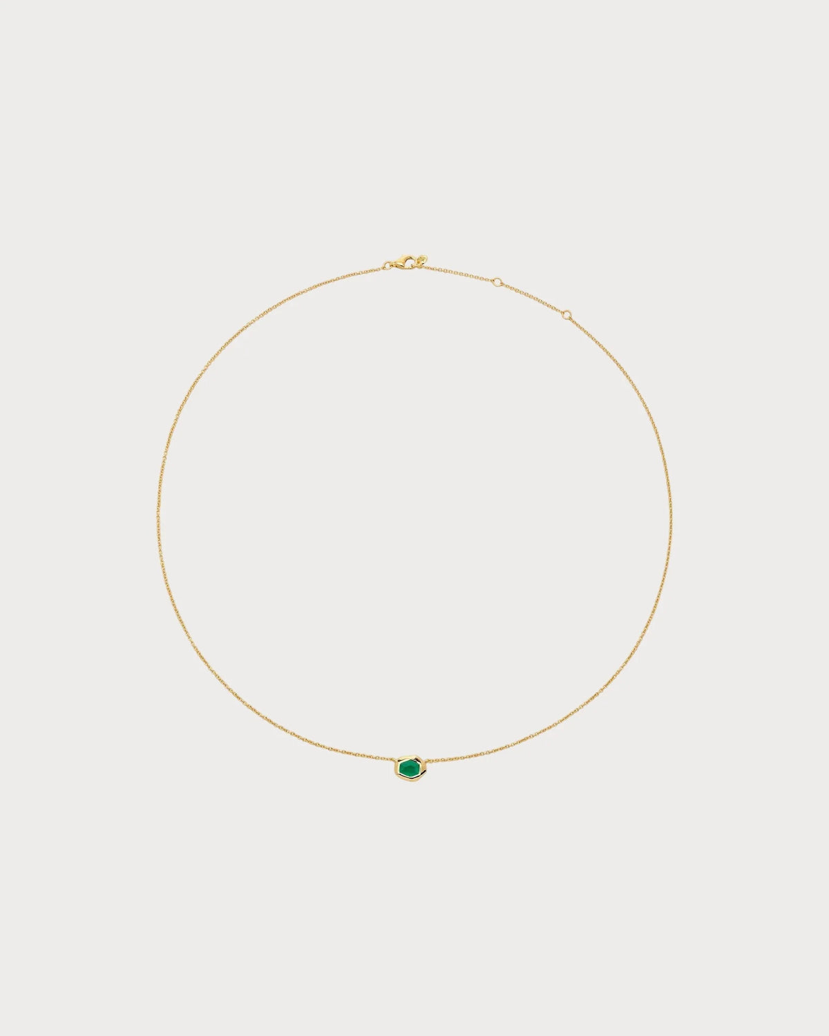 MONICA VINADER Odyssey 18ct Yellow-Gold Vermeil and Onyx Chain Necklace(Small/Green)