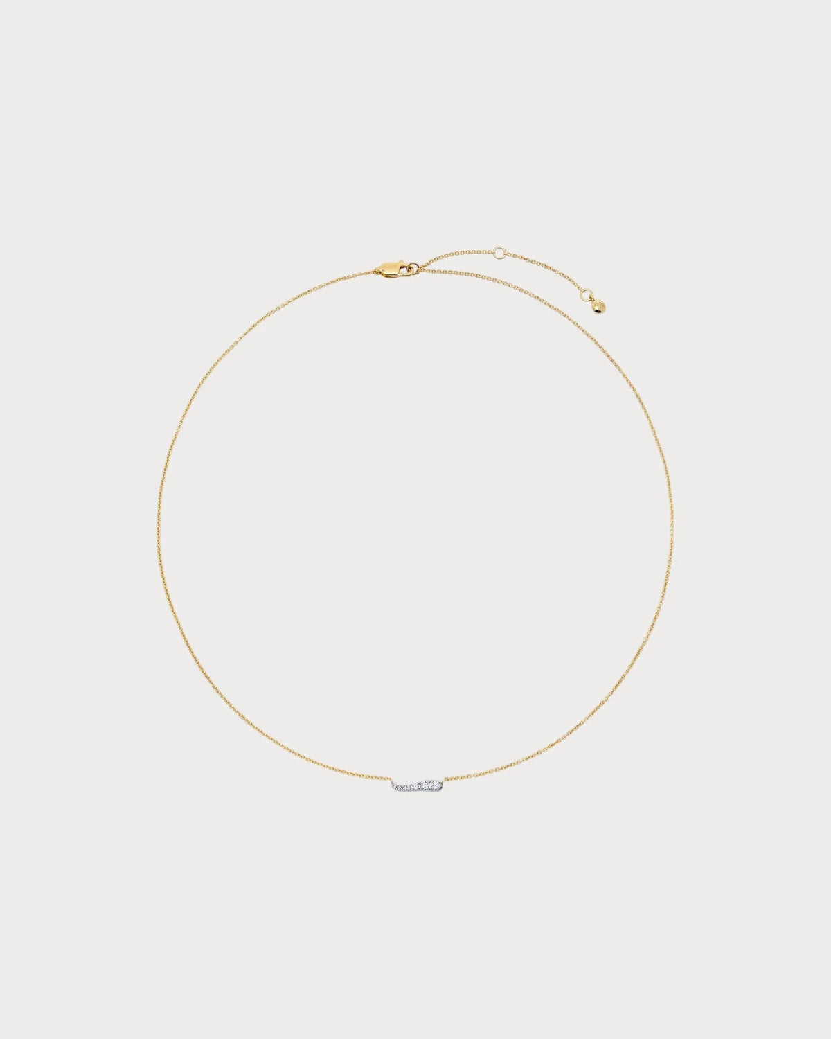 MONICA VINADER Riva 18ct Yellow Gold-Plated Vermeil Sterling-Silver and 0.11ct Lab-Grown Diamond Pendant Necklace(Gold)
