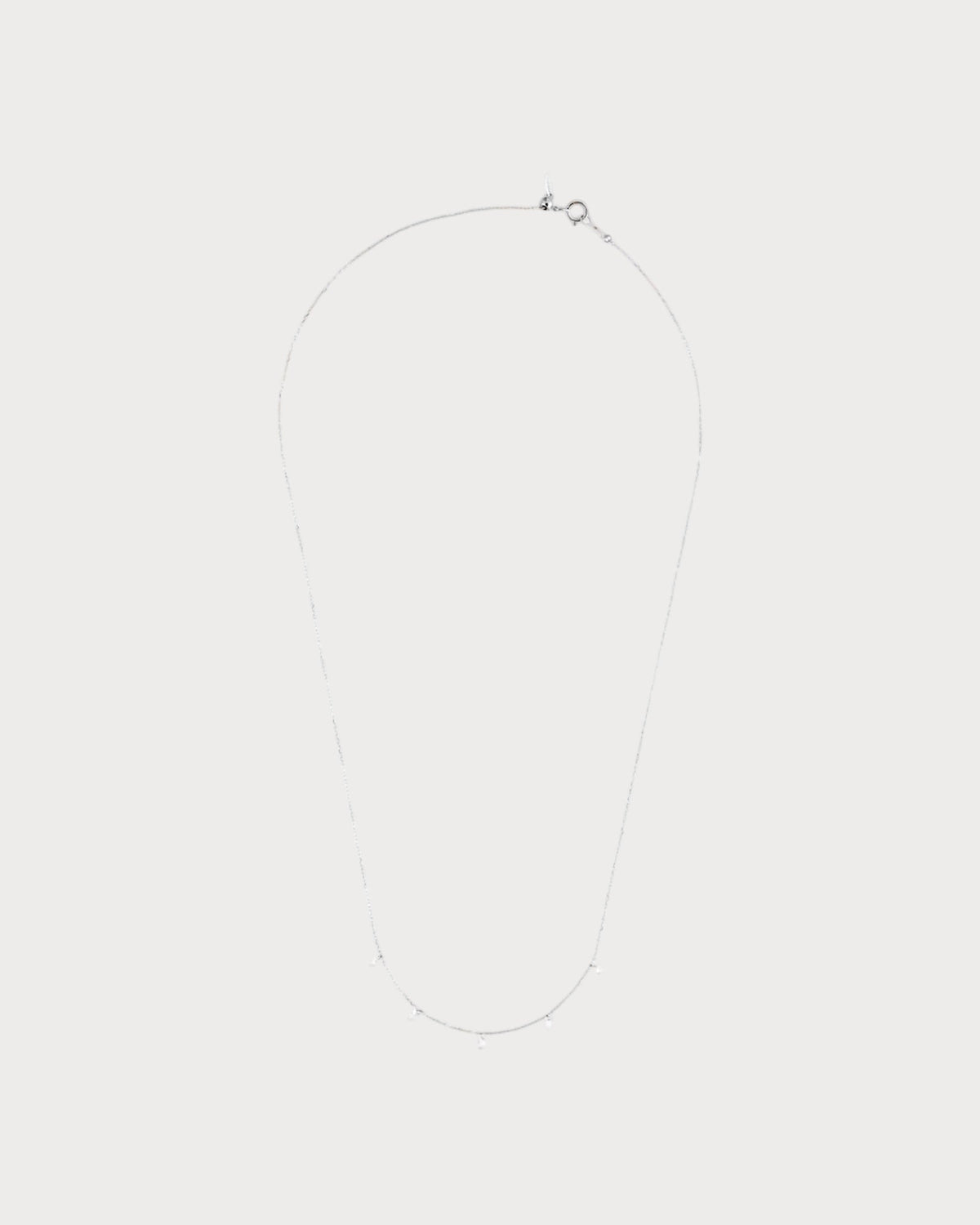 PERSEE White Gold and Diamond 5-Stone Dana¨¦ Necklace(White Gold)