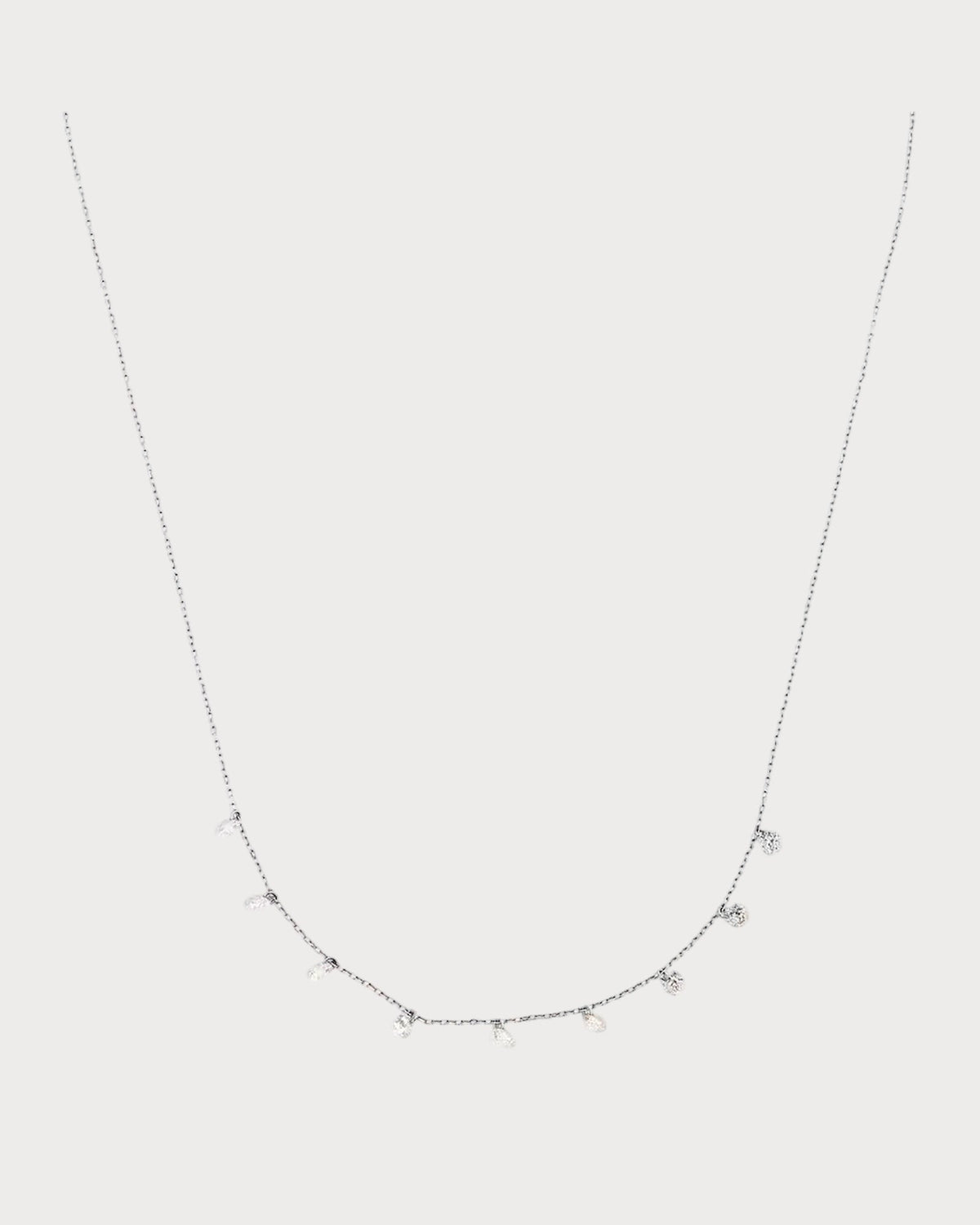 PERSEE White Gold and Diamond Danae Necklace(White Gold)