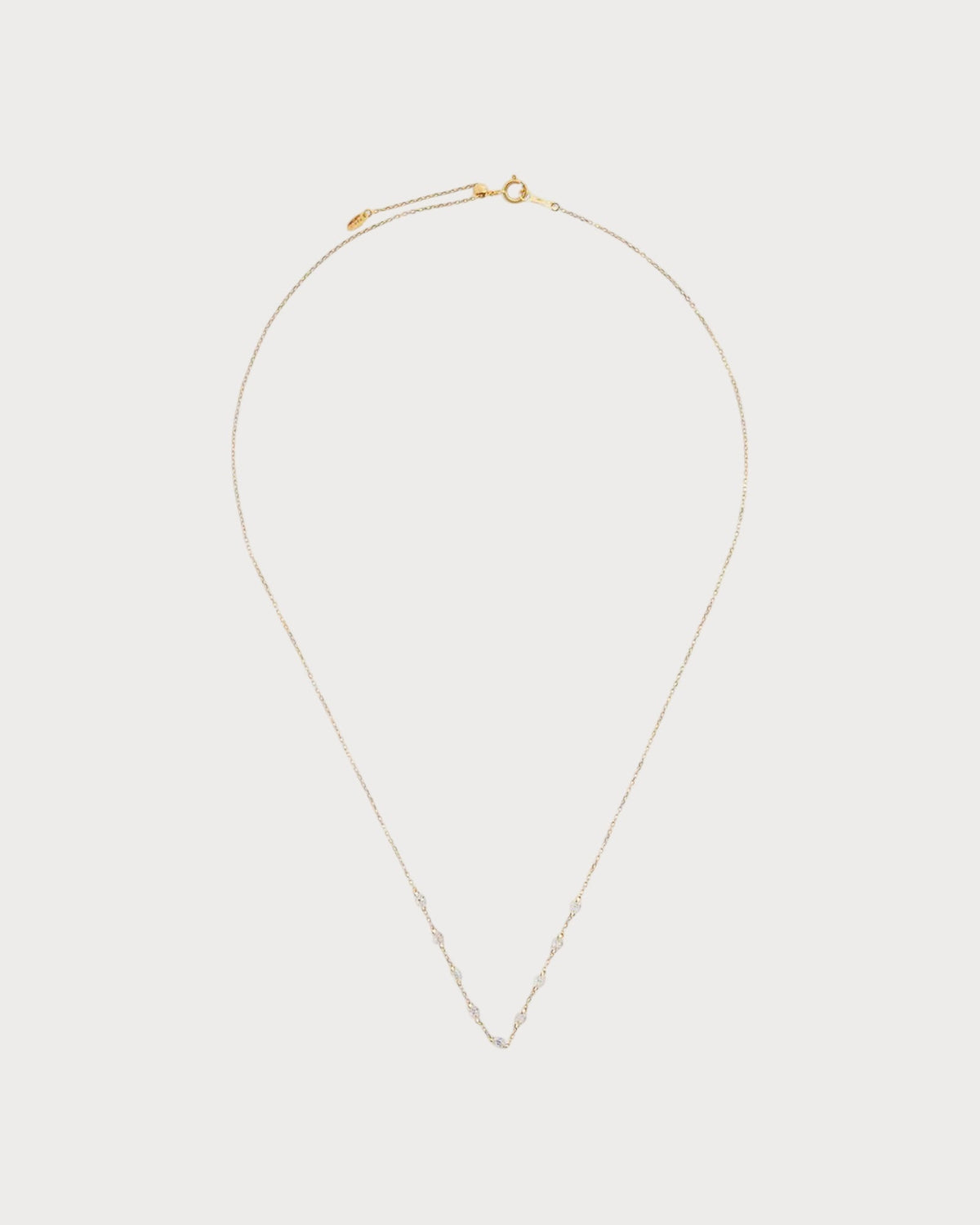 PERSEE Yellow Gold and Diamond 9-Stone Danae Necklace(Yellow Gold)