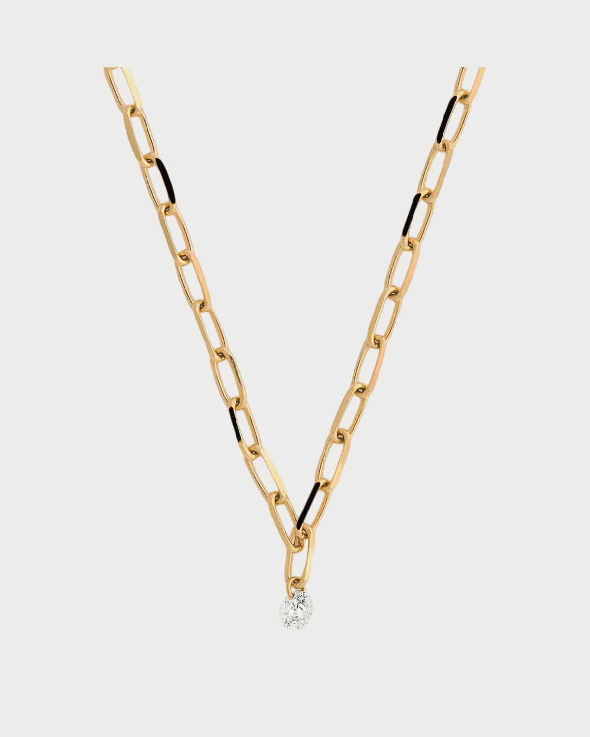 PERSEE Yellow Gold and Diamond Danae Necklace(Yellow Gold)