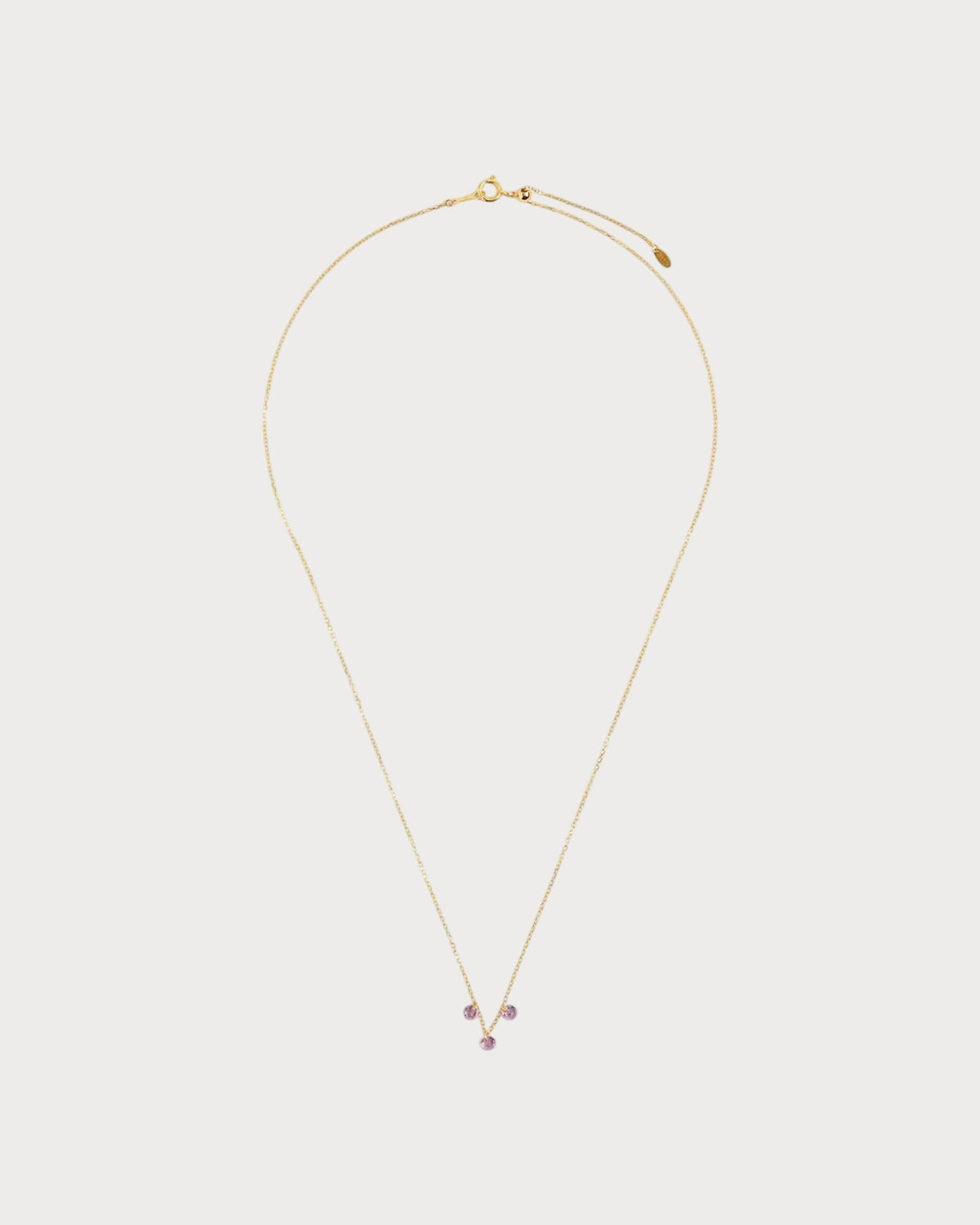 PERSEE Yellow Gold and Sapphire La Vie en Rose Necklace(Yellow Gold)