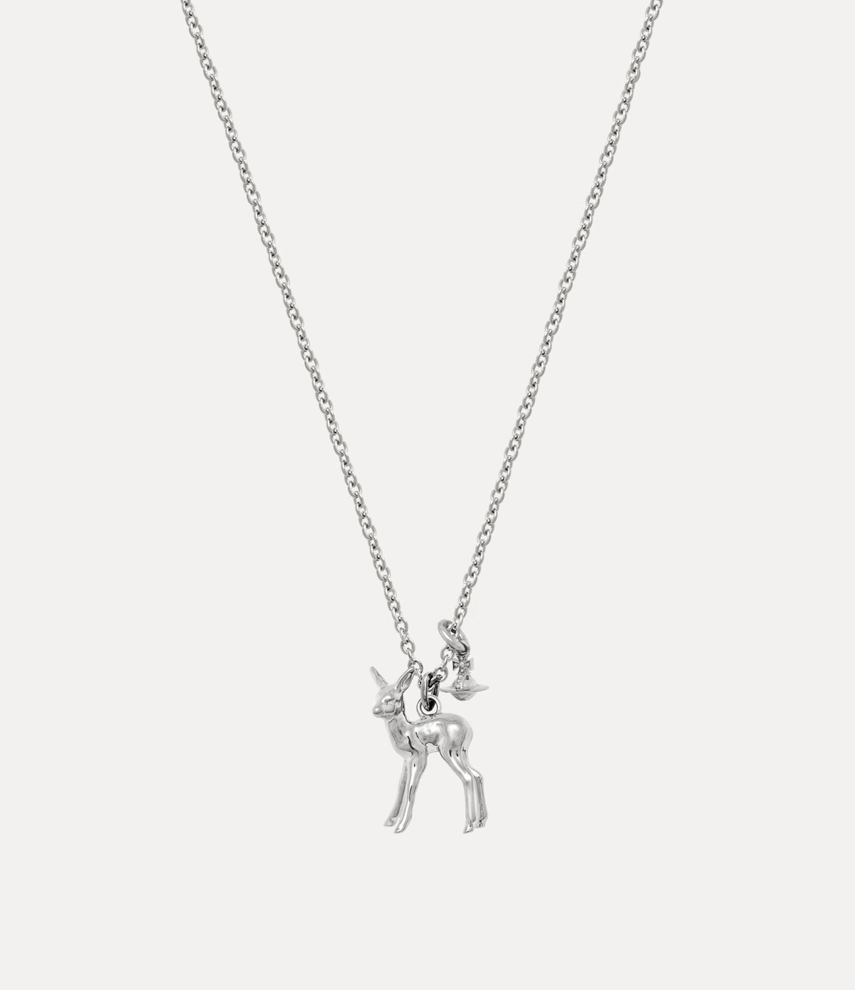 VIVIENNE WESTWOOD Monette Platinum Pendant Necklace Brass(Small/2 Colors)